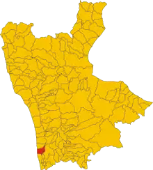 Localisation de Belmonte Calabro