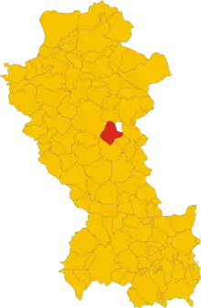 Localisation de Brindisi Montagna