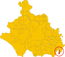 Localisation de Calcata