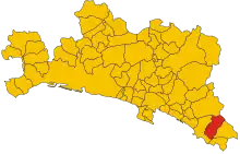 Localisation de Casarza Ligure