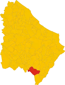 Localisation de Castiglione Messer Marino