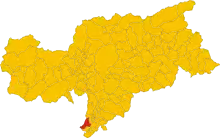 Localisation de Cortaccia - Kurtatsch