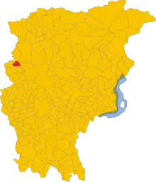 Localisation de Fuipiano Valle Imagna