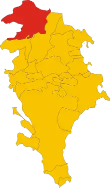 Localisation de Lentini