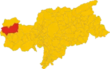 Localisation de Malles Venosta
