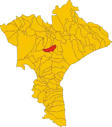 Localisation de Marcellinara