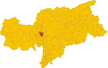 Localisation de Mérano