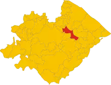 Localisation de Montefelcino
