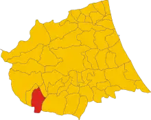 Localisation de Pietracamela