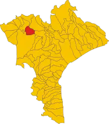 Localisation de Platania