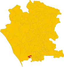 Localisation de San Cipriano d'Aversa