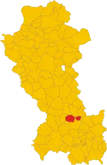 Localisation de San Martino d'Agri