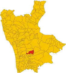 Localisation de San Pietro in Guarano