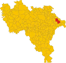 Localisation de Santa Cristina e Bissone