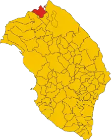 Localisation de Squinzano