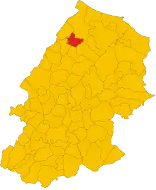 Localisation de Tavenna