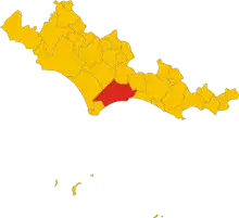 Localisation de Terracine