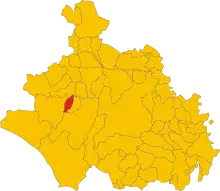 Localisation de Tessennano