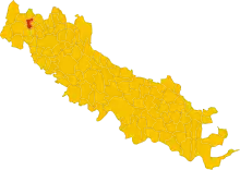 Localisation de Torlino Vimercati
