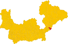 Localisation de Tovo di Sant'Agata