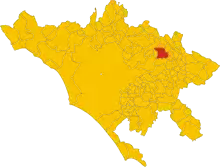 Localisation de Vicovaro