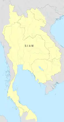 Description de l'image Map of the Rattanakosin Kingdom.svg.
