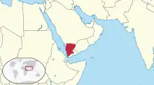 Description de l'image Mutawakkilite Kingdom of Yemen in its region.svg.