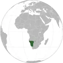 Description de l'image Namibia (orthographic projection).svg.