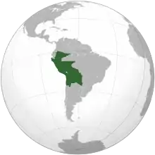 Description de l'image Peru–Bolivia Confederation (orthographic projection).svg.