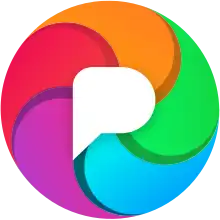 Description de l'image Pixelfed logo multicolor (September 2018).svg.