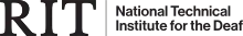 Description de l'image RIT 2018 logo National Technical Institute for the Deaf hor k.svg.
