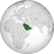Description de l'image Saudi Arabia (orthographic projection).svg.