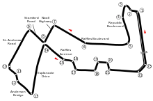 Tracé de la course