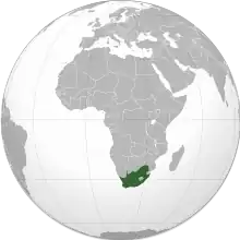 Description de l'image South Africa (orthographic projection).svg.