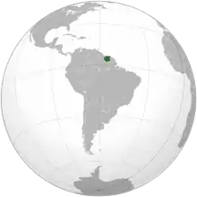 Description de l'image Suriname (orthographic projection).svg.