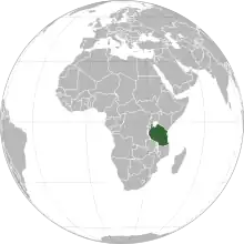Description de l'image Tanzania (orthographic projection).svg.