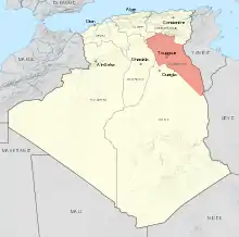 Description de l'image Touggourt territory 1934-1955 map-fr.svg.