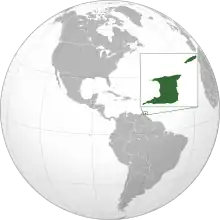 Description de l'image Trinidad and Tobago (orthographic projection).svg.