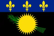 Description de l'image Unofficial flag of Guadeloupe (local).svg.