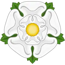 Description de l'image White Rose Badge of York.svg.