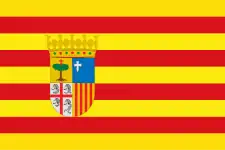 Drapeau de l'Aragon utilisé par les institutions