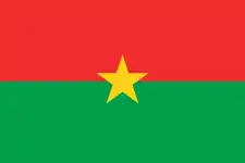 Drapeau du Burkina Faso.