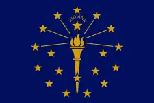 Drapeau de l'Indiana.