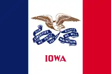 Drapeau de l'Iowa.