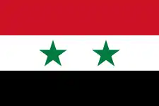 drapeau de la Syrie.