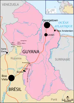 Image illustrative de l’article Frontière entre le Brésil et le Guyana