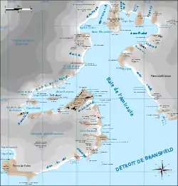 Carte de la baie de l'Amirauté.