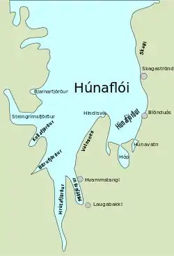 Carte de la Húnaflói.