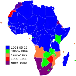 Carte de l'organisation