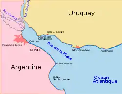 Carte du Rio de la Plata.